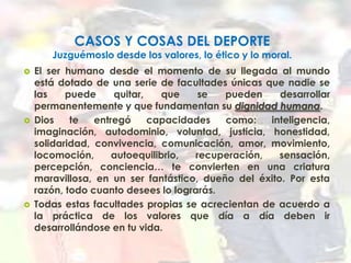 Valores en el deporte | PPTX