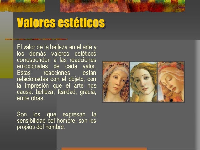Valores estéticos