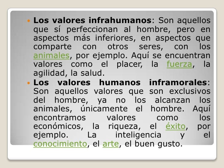 Valores humanos