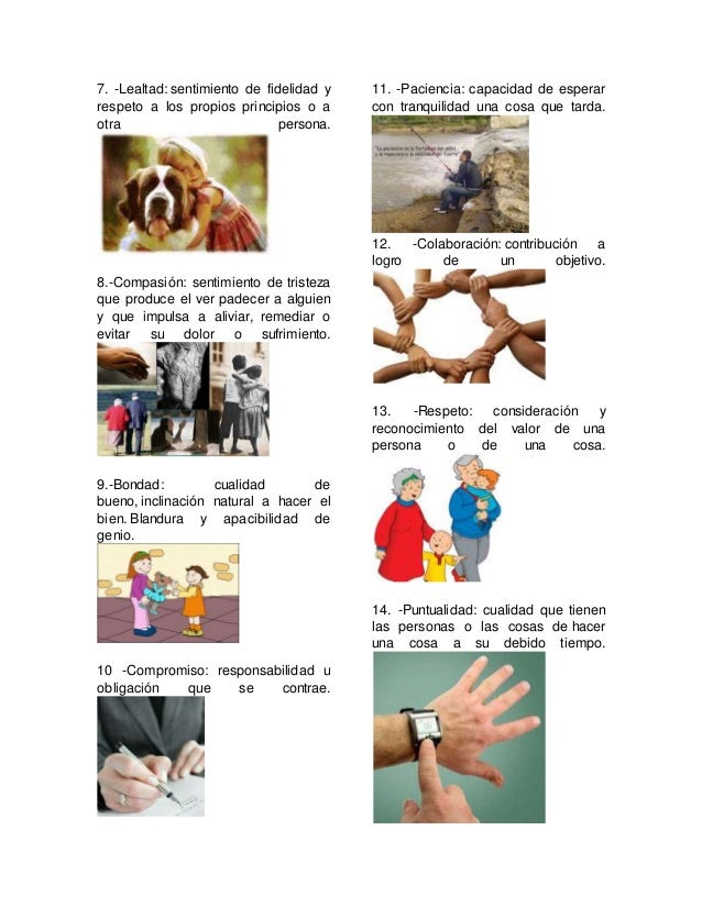 Valores humanos y su definición