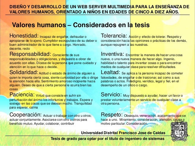 Valores Para Ninos Valores Para Ninos