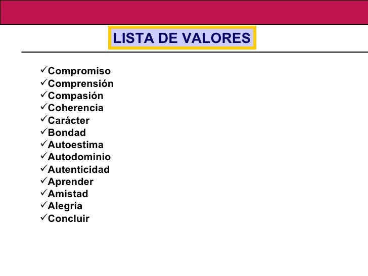 Valores ppt