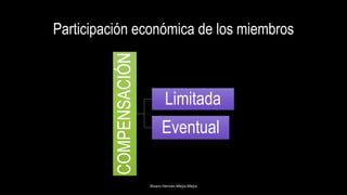 Participación económica de los miembros
COMPENSACIÓN
Limitada
Eventual
Alvaro Hernán Mejia Mejia
 