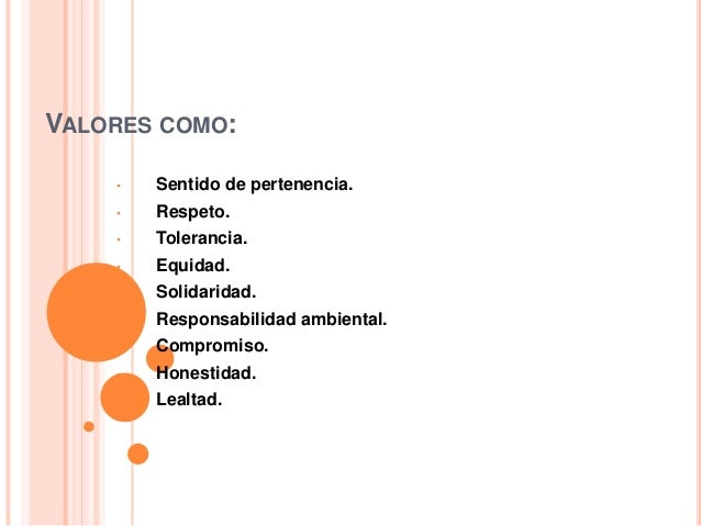 Valores y principios humanos