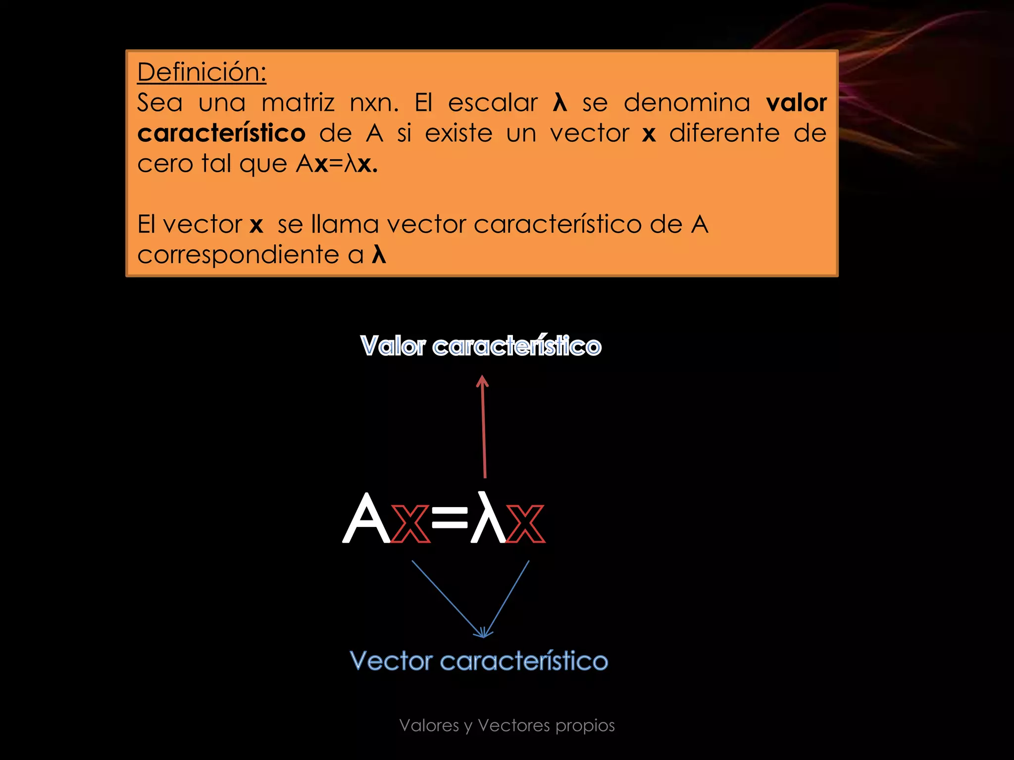 Valores y vectores propios present | PPT