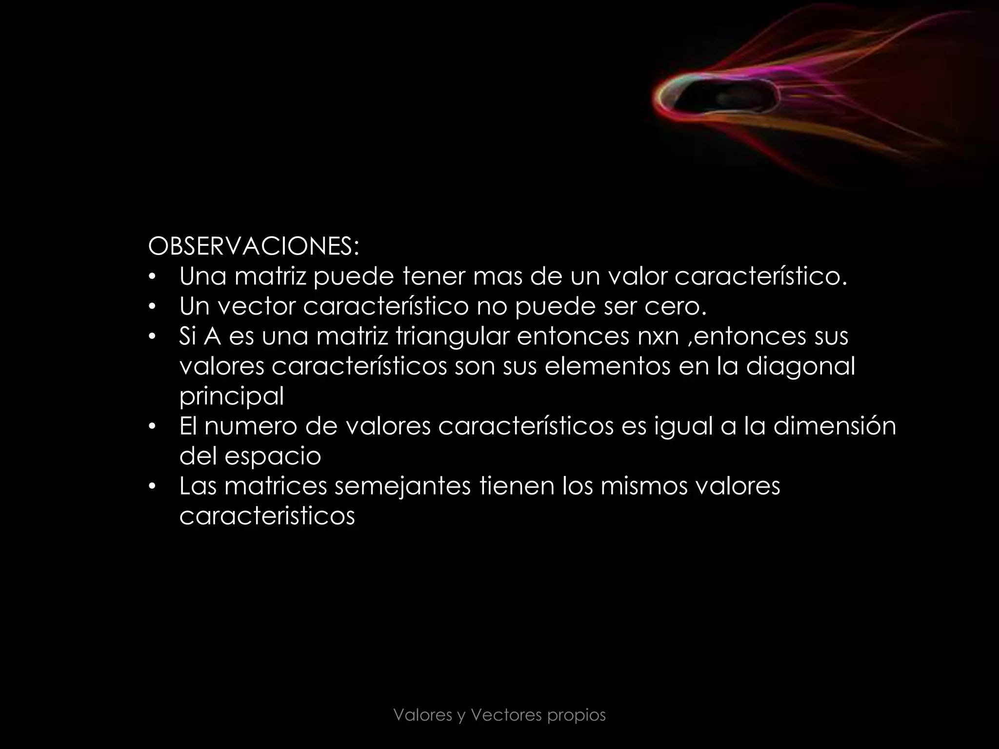 Valores y vectores propios present | PPTX | Physics | Science