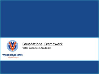 Foundational Framework
Valor Collegiate Academy
 