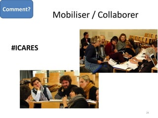 Mobiliser / Collaborer
24
Comment?
#ICARES
 