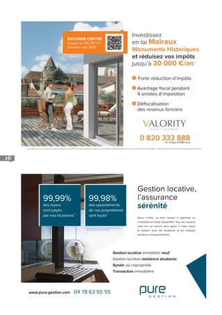 16
pratique suite
VALORITYI N V E S T I S S E M E N T
 