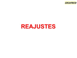 CECATECO
REAJUSTES
 