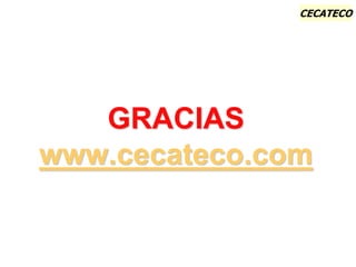 CECATECO
GRACIAS
www.cecateco.com
 