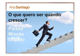 O que quero ser quando
crescer?
 