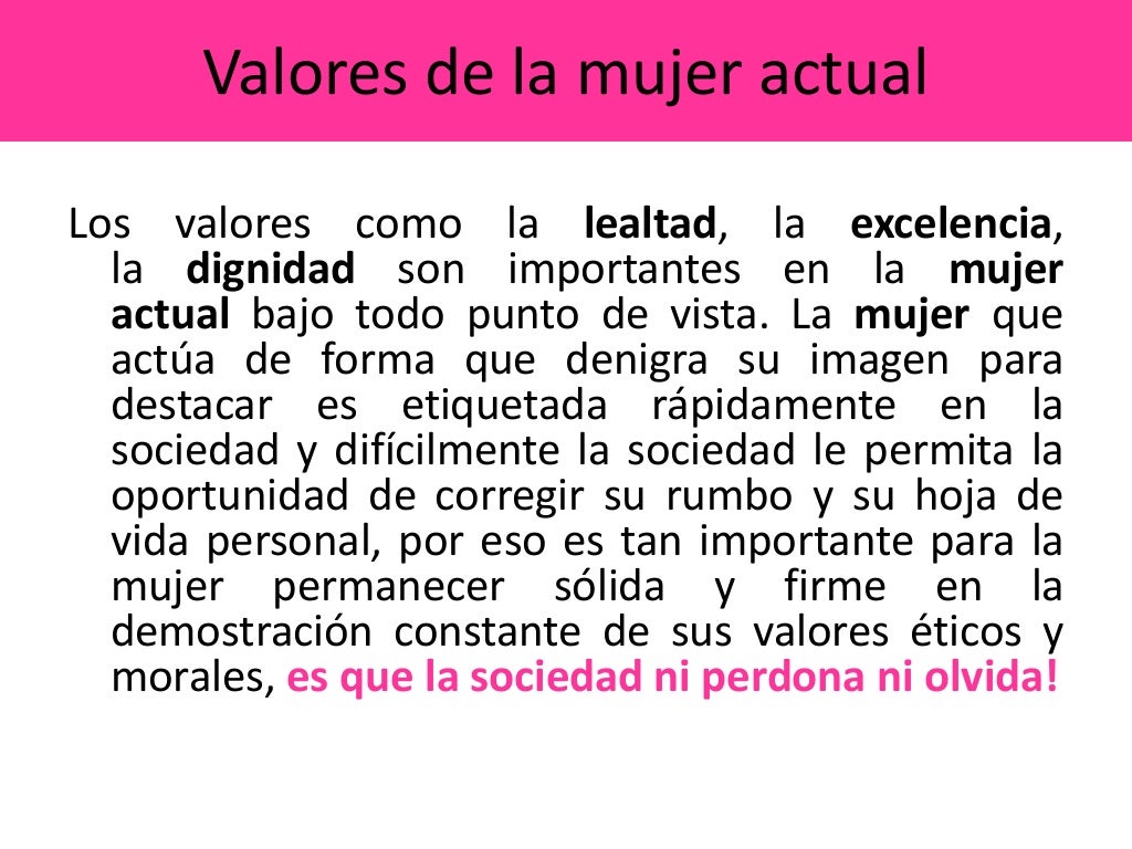 Valorándome como mujer