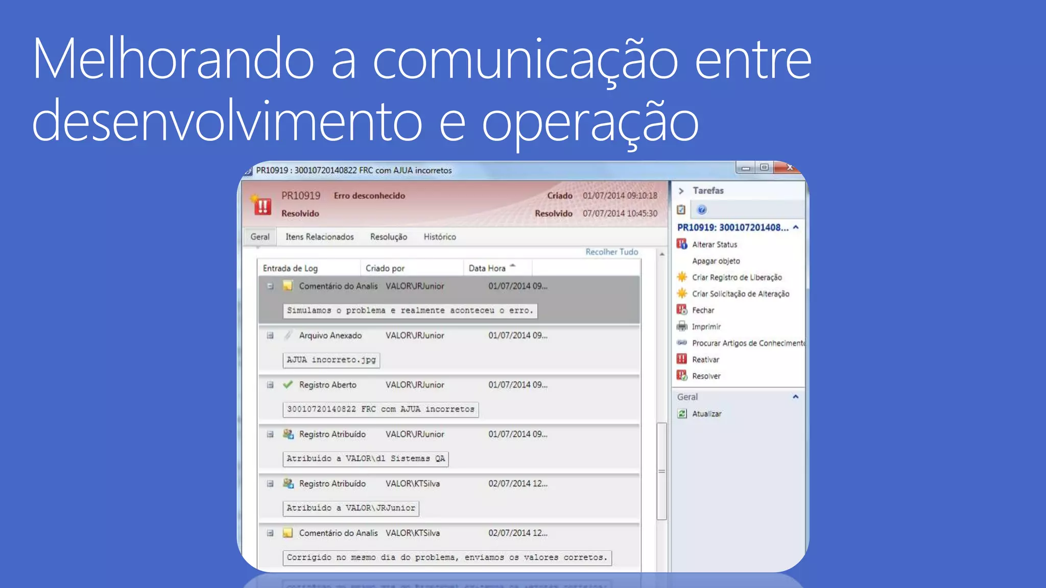 ALM Practices - O Modelo DevOps aplicado ao Valor Pro, uma plataforma crítica B2C