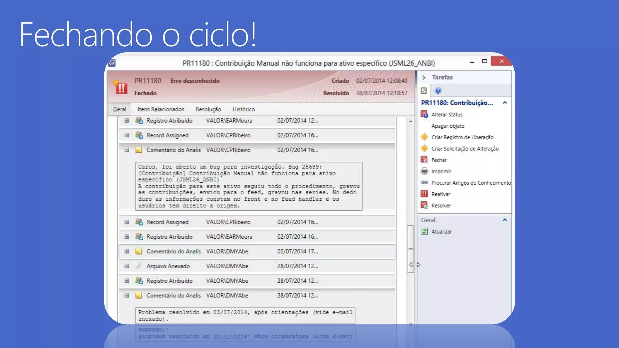 ALM Practices - O Modelo DevOps aplicado ao Valor Pro, uma plataforma crítica B2C