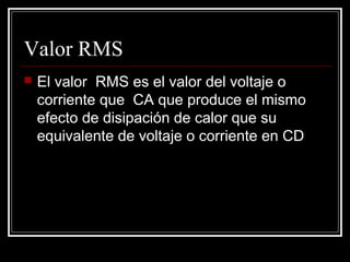 Valor Rms Formula Medición de Voltaje | PPT