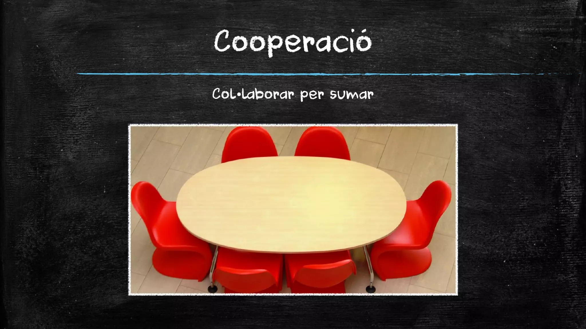 Cooperació 
Col•laborar per sumar  