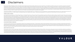 2 Disclaimers
This presentation of DeFi Technologies Inc. (“DeFi” or the “Company”) is for information only and shall not constitute an offer to buy, sell, issue or subscribe for, or the solicitation of an offer to buy, sell or issue, or subscribe for any securities. The information
contained herein is subject to change without notice and is based on publicly available information, internally developed data and other sources. Where any opinion or belief is expressed in this presentation, it is based on the assumptions and limitations
mentioned herein and is an expression of present opinion or belief only. No warranties or representations can be made as to the origin, validity, accuracy, completeness, currency or reliability of the information. The Company disclaims and excludes all liability
(to the extent permitted by law), for losses, claims, damages, demands, costs and expenses of whatever nature arising in any way out of or in connection with the information in this presentation, its accuracy, completeness or by reason of reliance by any person
on any of it. This presentation should not be construed as legal, financial or tax advice to any individual, as each individual’s circumstances are different. Readers should consult with their own professional advisors regarding their particular circumstances. The
information contained in this presentation is not directed to persons or entities resident in the United States and does not constitute an offer or solicitation by anyone in the United States or in any other jurisdiction in which such an offer or solicitation is not
authorized or to any person to whom it is unlawful to make such an offer or solicitation, unless otherwise exempt from United States securities legislation.
THE SECURITIES DESCRIBED IN THE PRESENTATION HAVE NOT BEEN, AND WILL NOT BE, REGISTERED UNDER THE U.S. SECURITIES ACT OF 1933 (THE “SECURITIES ACT”), OR THE SECURITIES LAWS OF ANY STATE OF THE U.S. AND THE SECURITIES MAY NOT BE
OFFERED OR SOLD WITHIN THE U.S., EXCEPT PURSUANT TO AN EXEMPTION FROM, OR IN A TRANSACTION NOT SUBJECT, THE REGISTRATION REQUIREMENTS OF THE SECURITIES ACT AND APPLICABLE STATE OR LOCAL SECURITIES LAWS.
FORWARD-LOOKING STATEMENTS
Certain statements in this presentation are “forward-looking statements”. Any statements that express or involve discussions with respect to predictions, expectations, beliefs, plans, projections, objectives, assumptions or future events or performance (often,
but not always using words or phrases such as “expect”, “seek”, “endeavour”, “anticipate”, “plan”, “estimate”, “believe”, “intend”, or stating that certain actions, events or results may, could, would, might or will occur or betaken, or achieved) are not statements
of historical fact and may be “forward-looking statements”. Forward-looking statements are based on expectations, estimates and projections at the time the statements are made and involve significant known and unknown risks, uncertainties and assumptions
which would cause actual results or events to differ materially from those presently anticipated. A number of factors could cause actual results, performance or achievements to be materially different from any future results, performance or achievements that
may be expressed or implied by such forward- looking statements. Should one or more of these risks or uncertainties materialize, or should assumptions underlying the forward- looking statements prove incorrect, actual results, performance or achievements
could vary materially from those expressed or implied by the forward-looking statements contained in this document. Investors should not place undue reliance on these forward-looking statements. Although the forward-looking statements contained in this
document are based upon what the Company’s management currently believes to be reasonable assumptions, the Company cannot assure prospective investors that actual results, performance or achievements will be consistent with these forward-looking
statements. Except as required by law, the Company does not have any obligation to advise any person if it becomes aware of any inaccuracy in or omission from any forward-looking statement, nor does it intend, or assume any obligation, to update or revise
these forward-looking statements to reflect new events or circumstances.
FUTURE ORIENTED FINANCIAL INFORMATION
To the extent any forward-looking information in this presentation constitutes “future-oriented financial information” or “financial outlooks” within the meaning of applicable Canadian securities laws, such information is being provided to demonstrate the
anticipated market penetration and the reader is cautioned that this information may not be appropriate for any other purpose and the reader should not place undue reliance on such future-oriented financial information and financial outlooks. Future oriented-
financial information and financial outlooks, as with forward-looking information generally, are, without limitation, based on the assumptions and subject to the risks set out above under the heading “Forward Looking Statements”. The Company’s actual
financial position and results of operations may differ materially from management’s current expectations and, as a result, the Company’s revenue and expenses may differ materially from the revenue and expenses profiles provided in this presentation. Such
information is presented for illustrative purposes only and may not be an indication of the Company’s actual financial position or results of operations.
MARKET RESEARCH AND PUBLIC DATA
This presentation contains or references certain market, industry and peer group data which is based upon information from independent industry publications, market research, analyst reports and surveys and other publicly available sources. Although the
Company believe these sources to be generally reliable, such information is subject to interpretation and cannot be verified with complete certainty due to limits on the availability and reliability of raw data, the voluntary nature of the data gathering process and
other inherent limitations and uncertainties. The Company has not independently verified any of the data from third party sources referred to in this presentation and accordingly, the accuracy and completeness of such data is not guaranteed. This presentation
is confidential and is being provided to you solely for your information and may not be reproduced, in whole or in part, in any form or forwarded or further distributed to any other person. Any forwarding, distribution or reproduction of this document in whole or
in part is unauthorized. By accepting and reviewing this presentation, you acknowledge and agree (i) to maintain the confidentiality of this document and the information contained herein, (ii) to protect such information in the same manner you protect your own
confidential information, which shall be at least a reasonable standard of care and (iii) to not utilize any of the information contained herein except to assist with your evaluation of the Company.
 