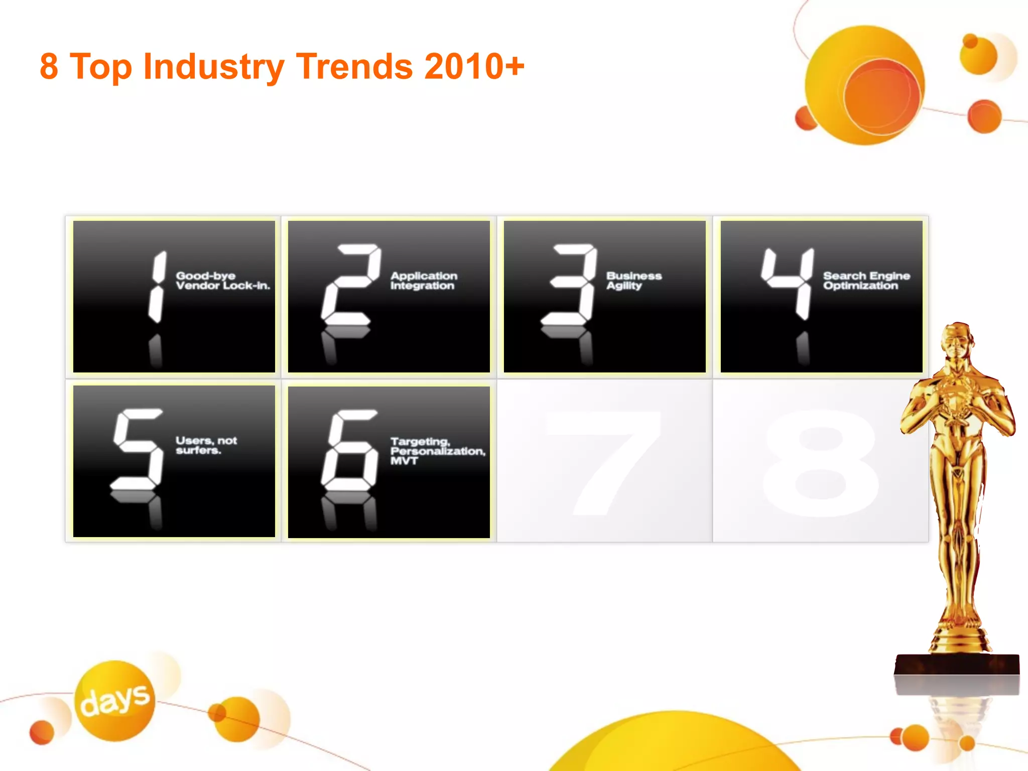 8 Top Industry Trends 2010+




   1 2 3 4
   5 6 7 8
 