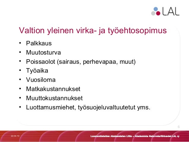Valtion virkamieslaki Valtion virkamieslaki