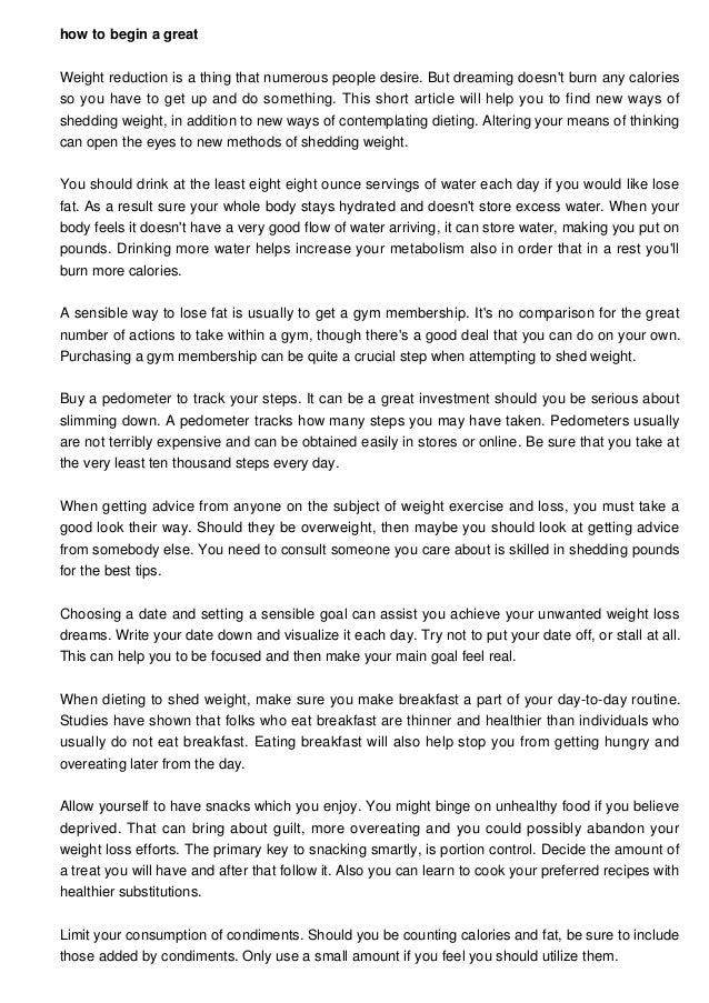 How To Shed Weight With Many Simple Tips