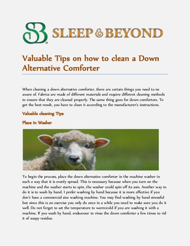 Valuable Tips On How To Clean A Down Alternative Comforter Converted
