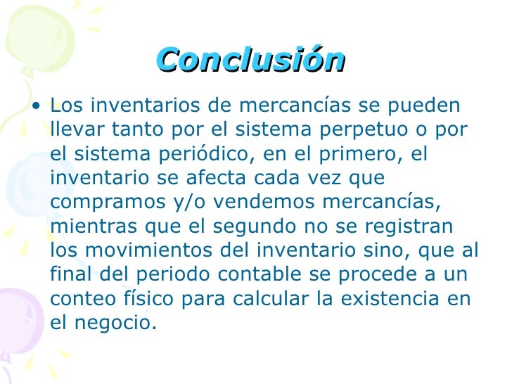 Valuación de inventarios
