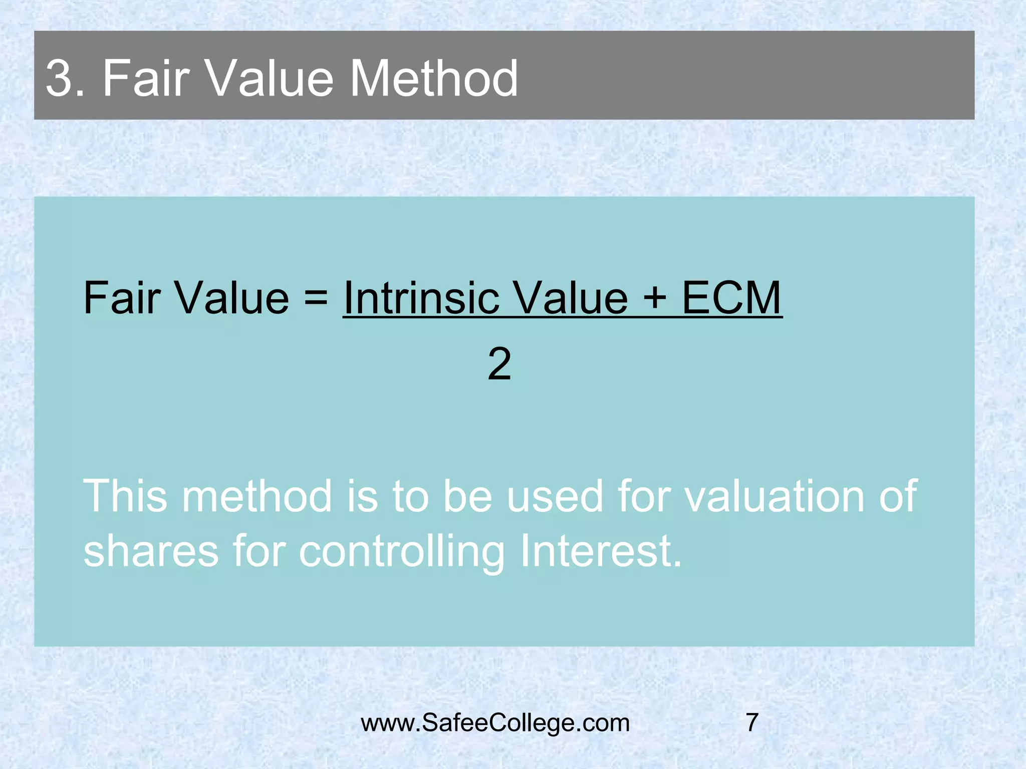 Valuation of-shares | PPT
