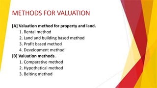 Valuation - professional prractice and valuation | PPTX