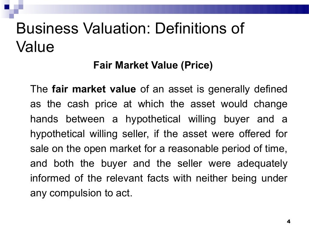 Valuation class