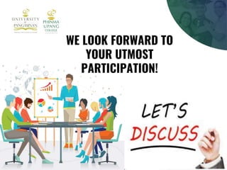 WE LOOK FORWARD TO
YOUR UTMOST
PARTICIPATION!
 