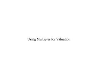 Valuation multiples | PPT