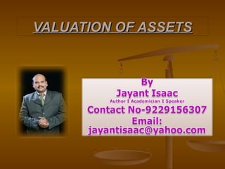 VALUATION OF ASSETS

 
