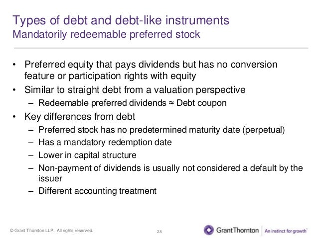 Stock options grant thornton
