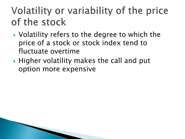 Valuation of options | PPTX