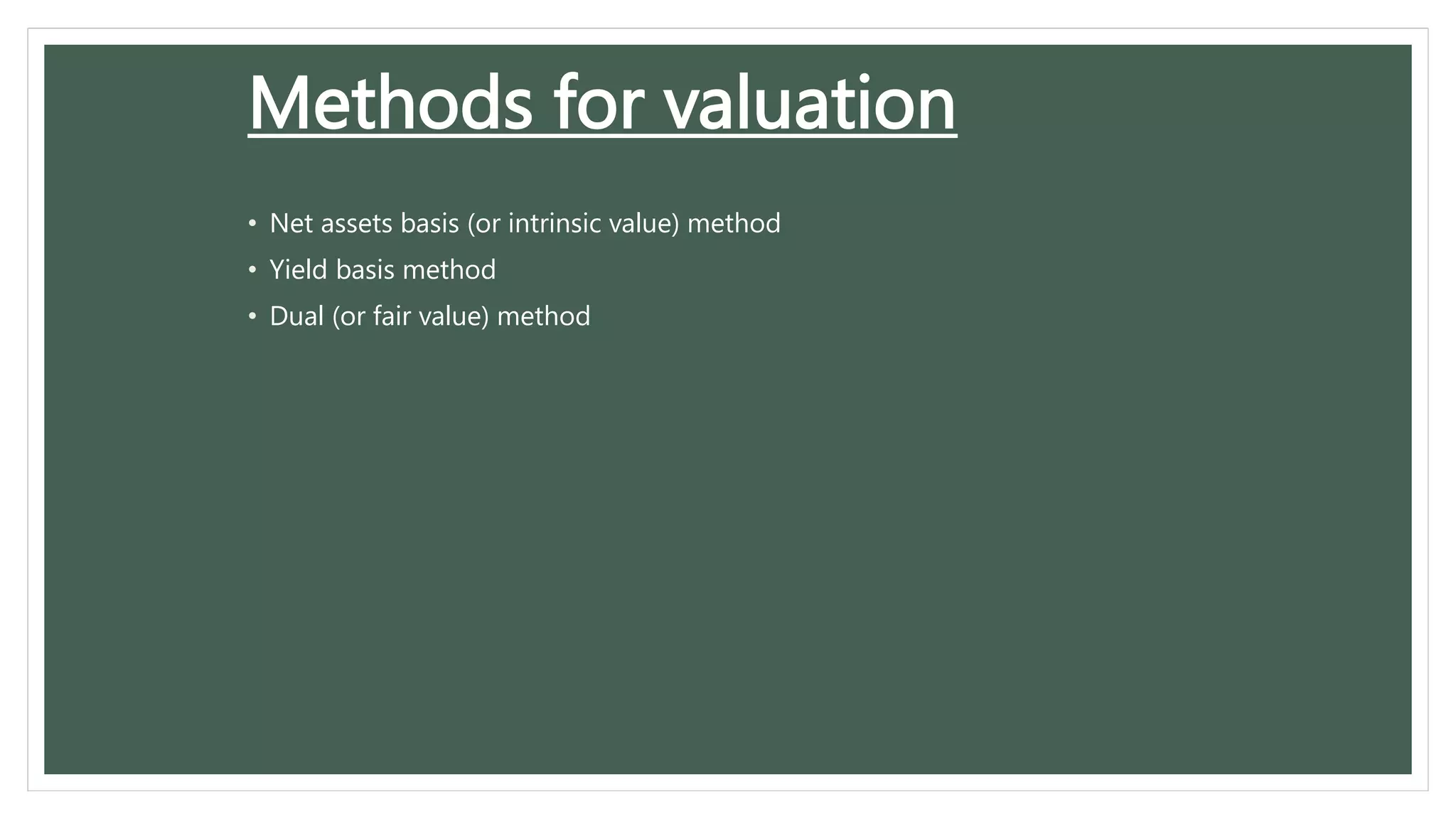 Share Valuation Methods Valuation of shares...pptx