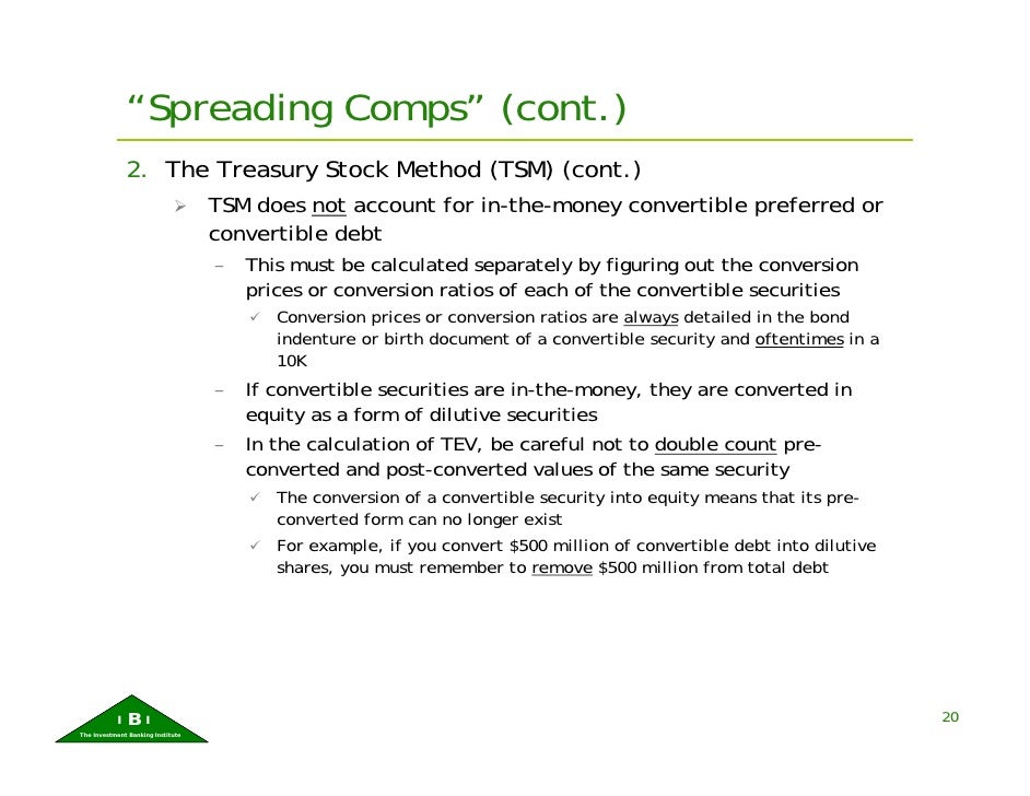 Treasury stock method options outstanding or exercisable