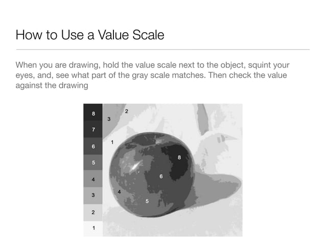 Value | KEY | Drawing and Sketching | Arts and Crafts