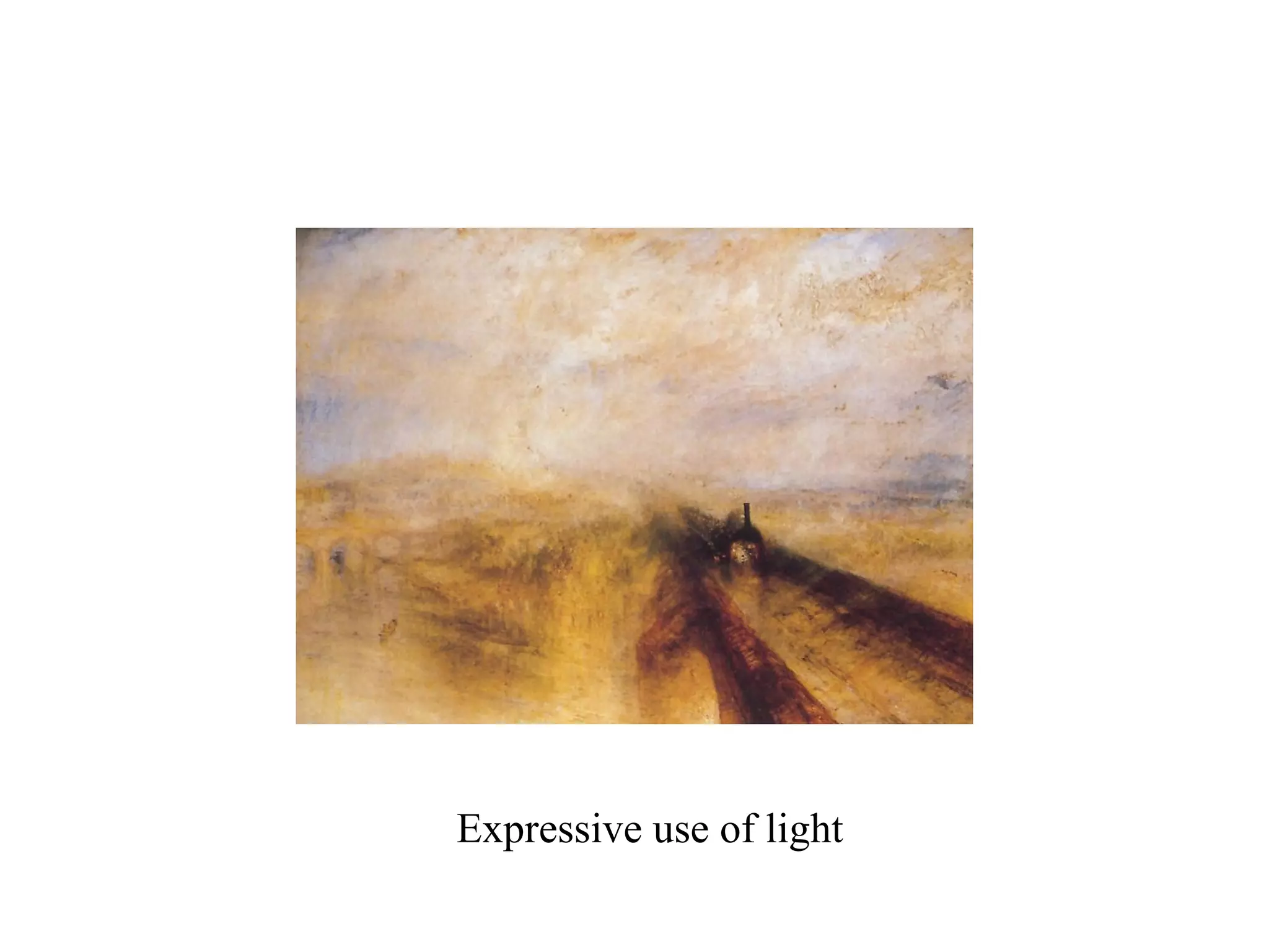 Expressive use of light
 