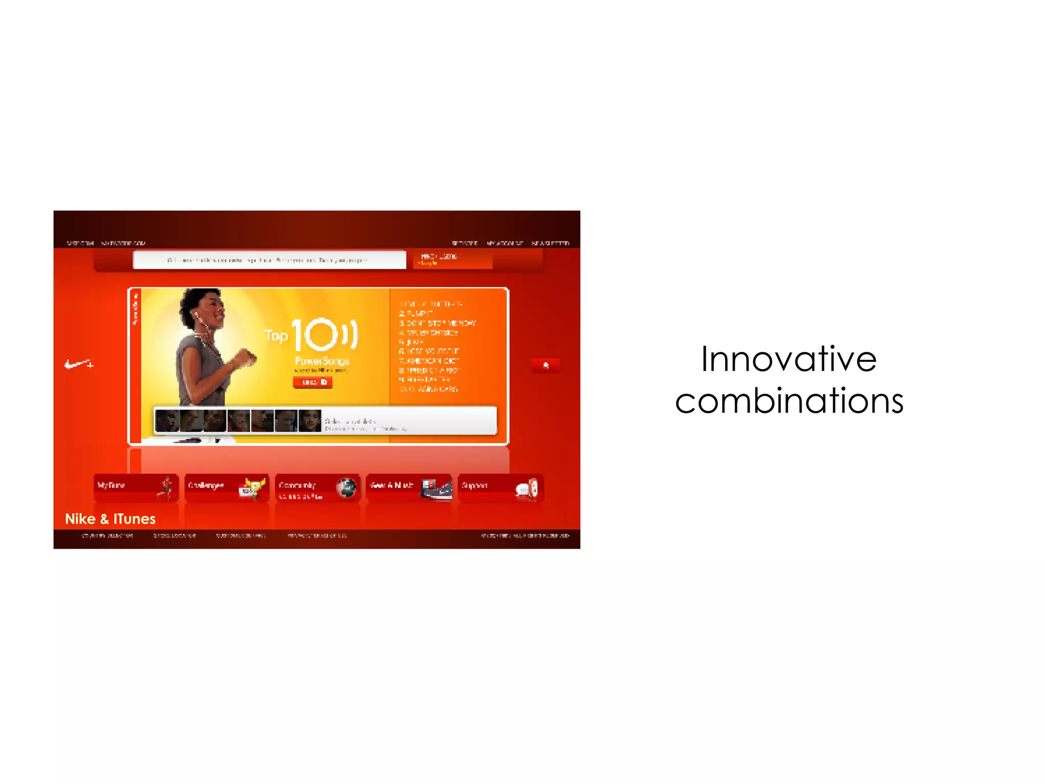 Innovative combinations Nike & ITunes 