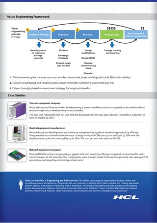 HCLT Brochure: Value Engineering | PDF