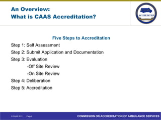 Value Of CAAS Accreditation | PPT