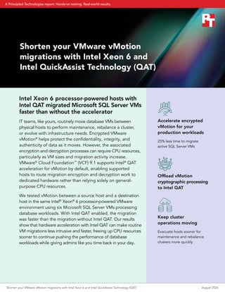 Shorten your VMware vMotion migrations with Intel Xeon 6 and Intel ...
