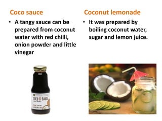 Value added products from coconut | PPTX
