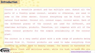 Value Added Products from Coconut (Coconut Processing: Coconut Oil ...