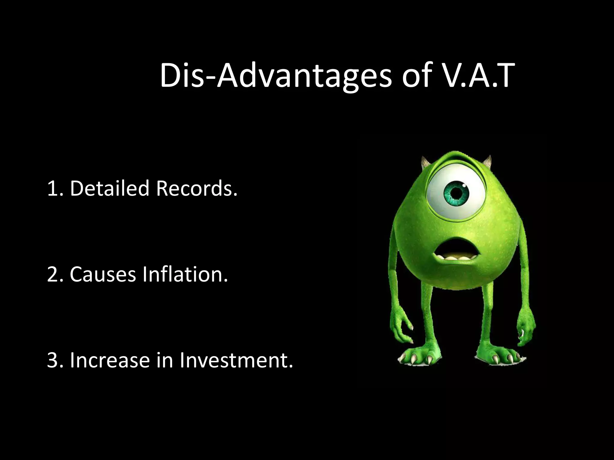 Calculation of VAT