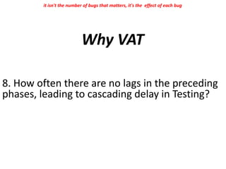 Value added testing (VAT) | PPTX