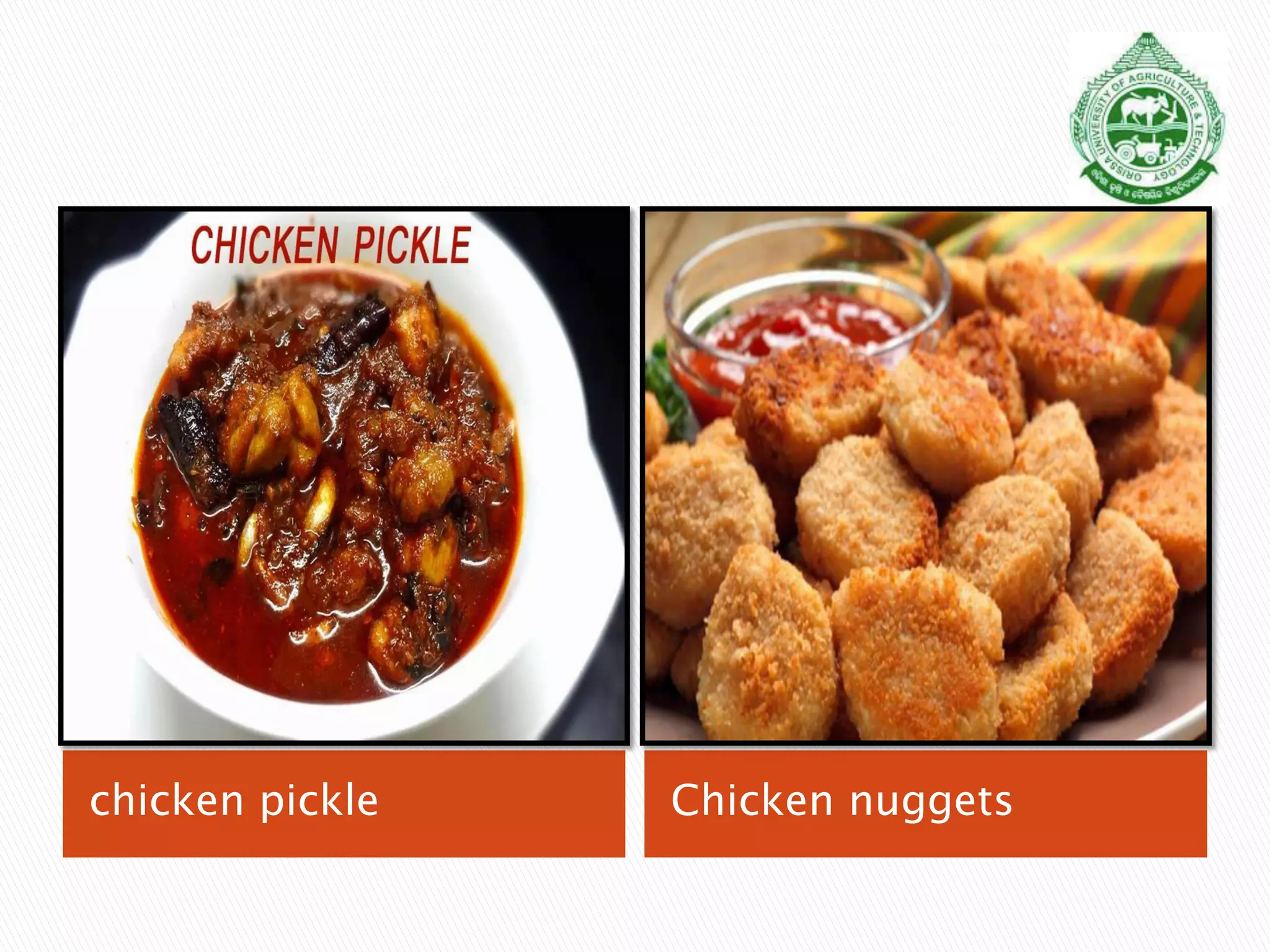 chicken pickle Chicken nuggets
 