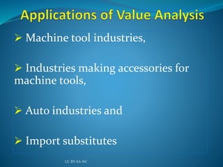  Machine tool industries,
 Industries making accessories for
machine tools,
 Auto industries and
 Import substitutes
CC BY-SA-NC
 