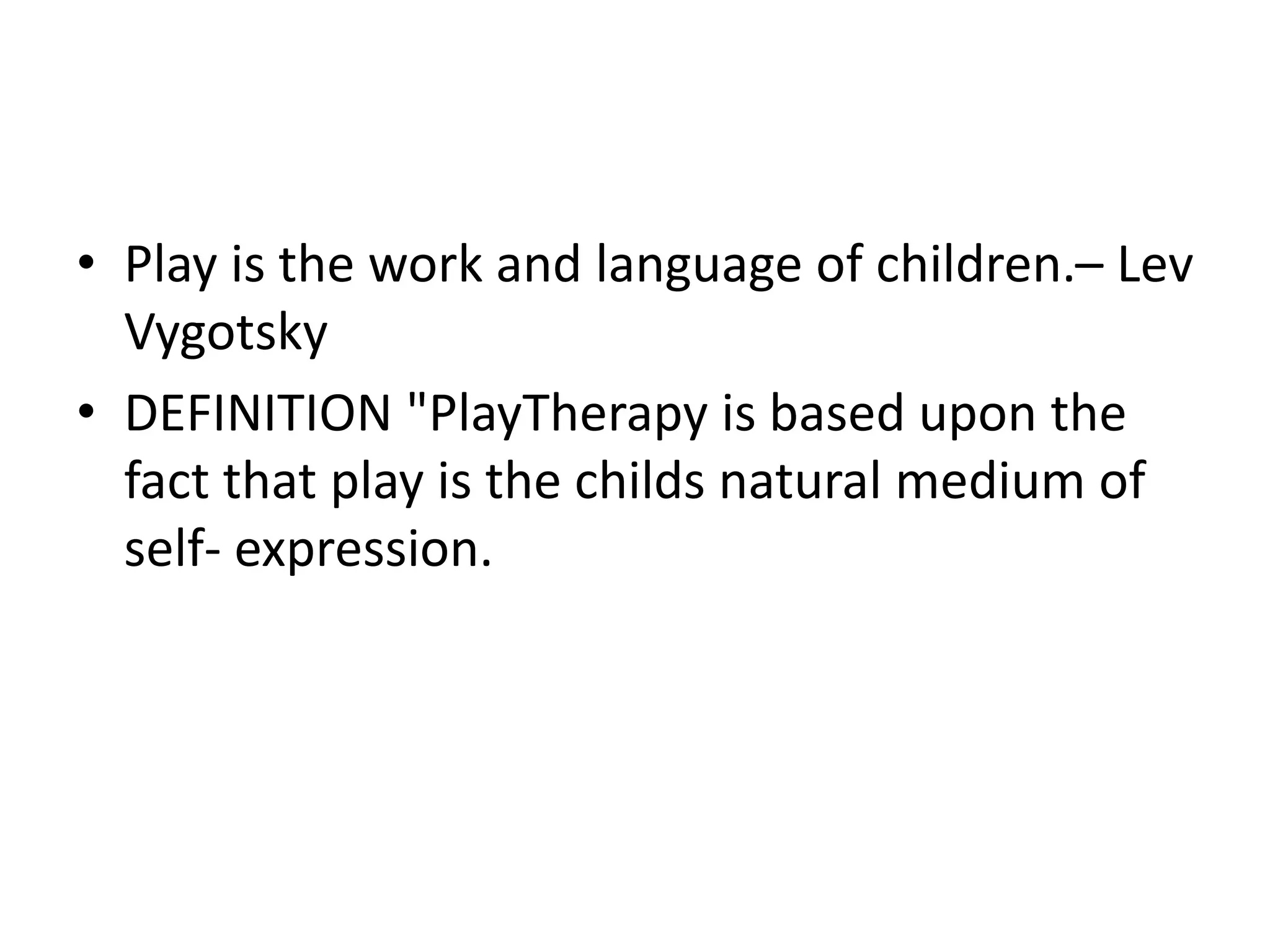 Value and selection of play PPT